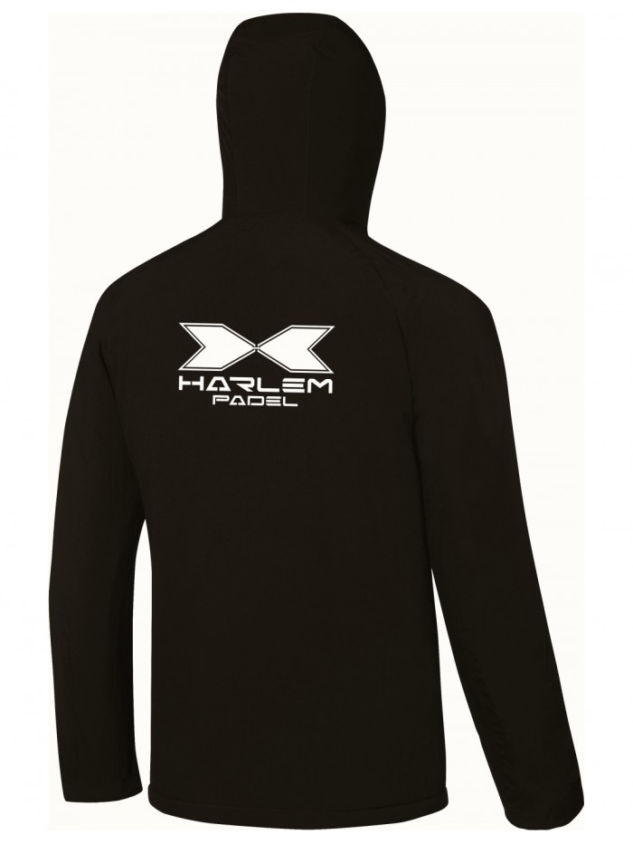 Casaco Club Preto Acolchoado à prova de vento