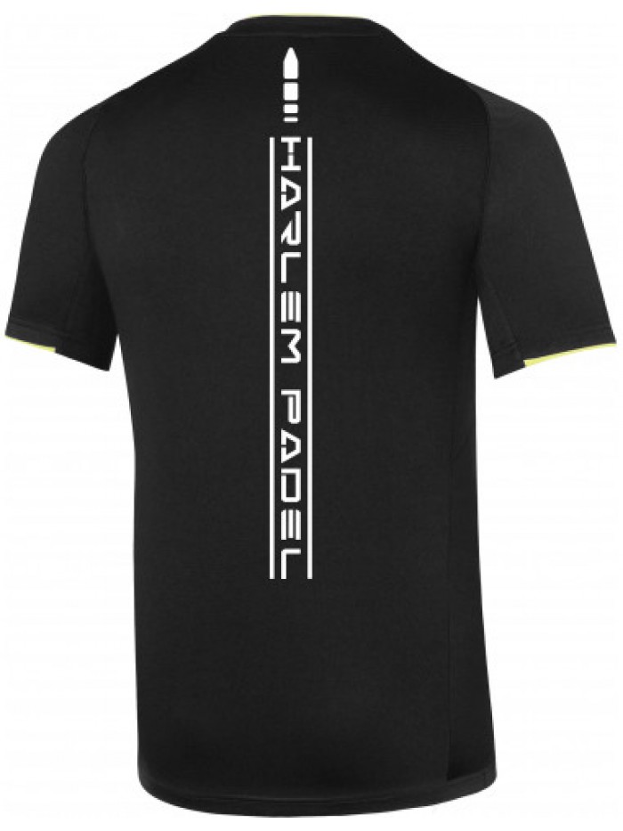 T-shirt técnica preta para homens