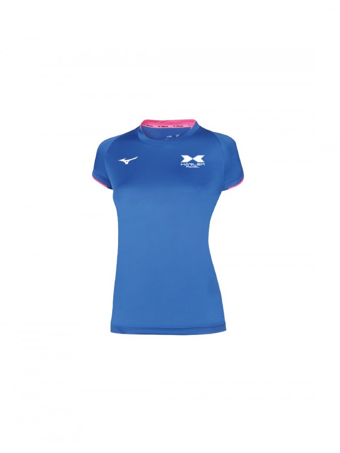 T-shirt técnica azul feminina